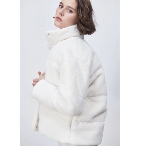 Zara Faux Fur Winter Jacket Puffer Jacket❄️ - Picture 5 of 6